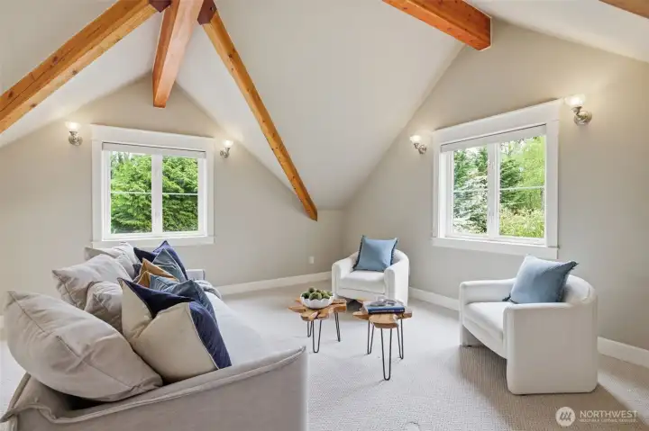 MIL above the garage with many versatile uses, plus separate bath not shown.