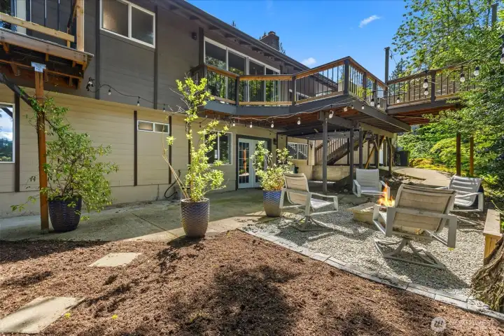 Private back yard