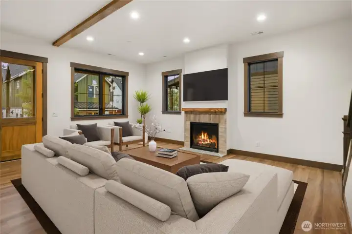 Cozy gas fireplace Cozy gas fireplace