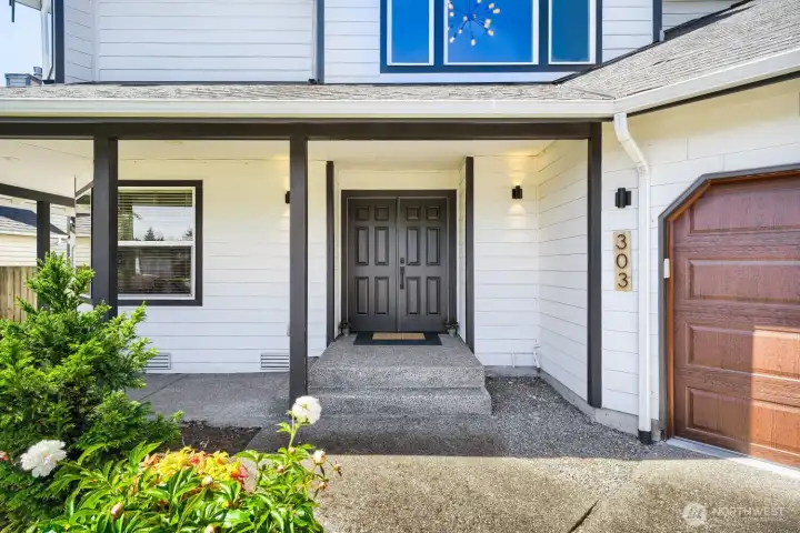 Covered front entry
