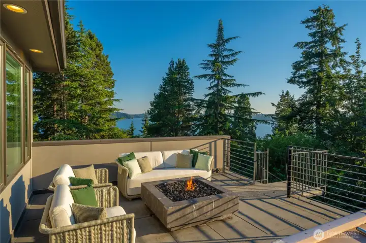 Restoration Hardware rooftop gas fire pits