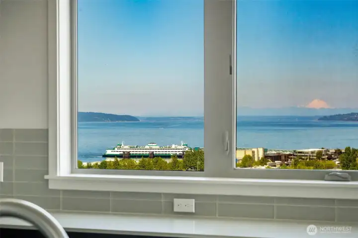 Sweeping views from kitchen, living room/GREAT ROOM, primary bedroom - never get old.