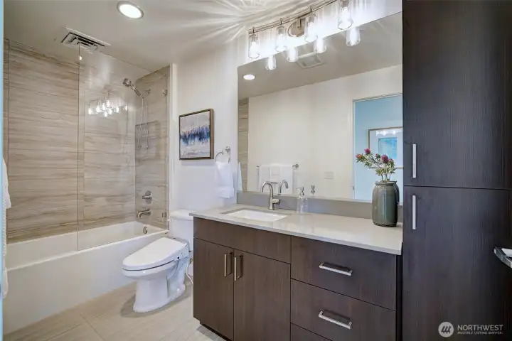 Full size Guest bathroom.
