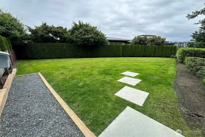 Designated grassy area to take your pet for a stroll.