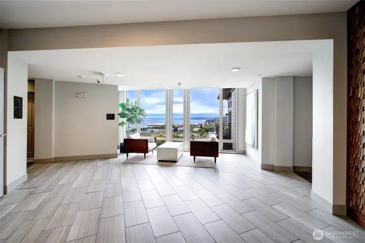 Lobby area on Fourth floor.
