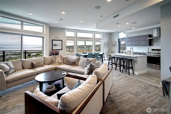 Amenity Room/Community gathering space for watching the game, hanging out or doing crafts.