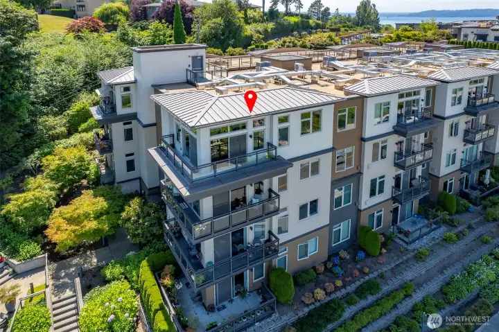 Top floor, corner, end unit Penthouse.