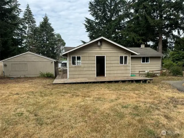 Rear of main house