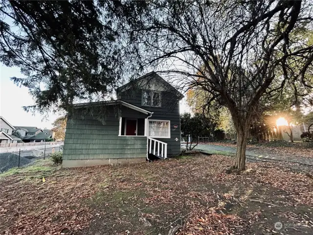 Large front yard.