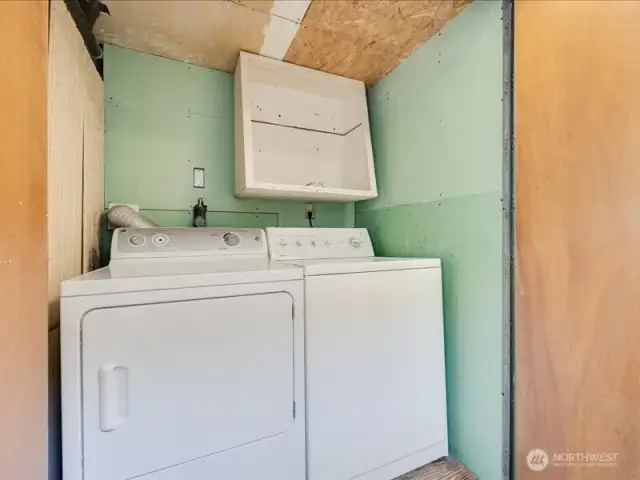 Laundry closet.