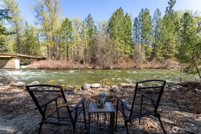 Your private river access and beach.