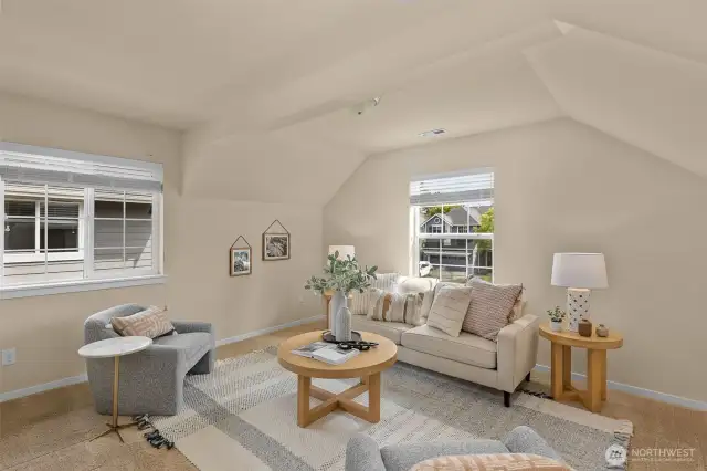 Upstairs sunny loft