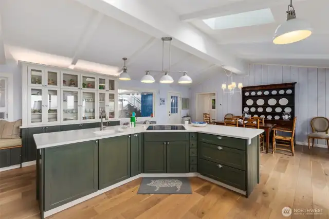 Gourmet Kitchen w/ Slab Counters and High-End Appliances~