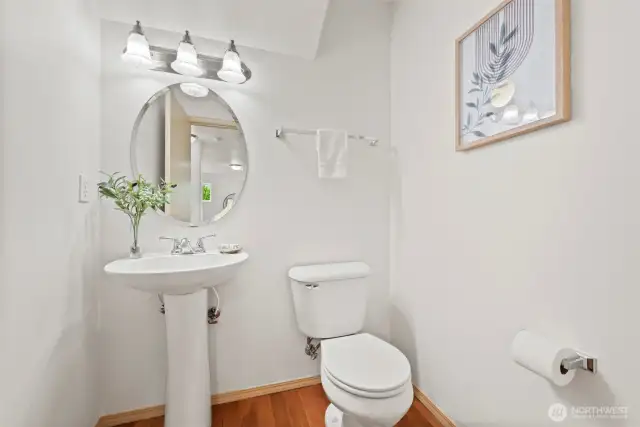 Main level powder room