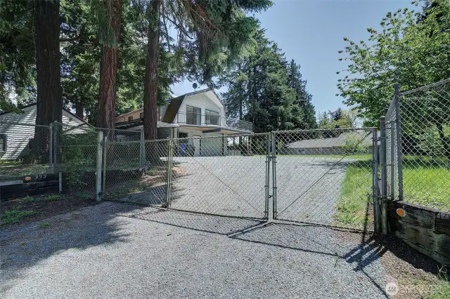 The property is fully fenced