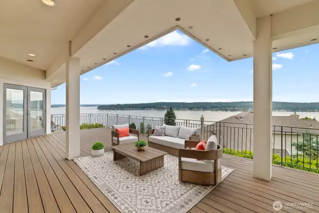 Outside Deck at the Main Level
