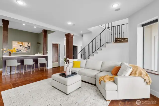Lounging Downstairs