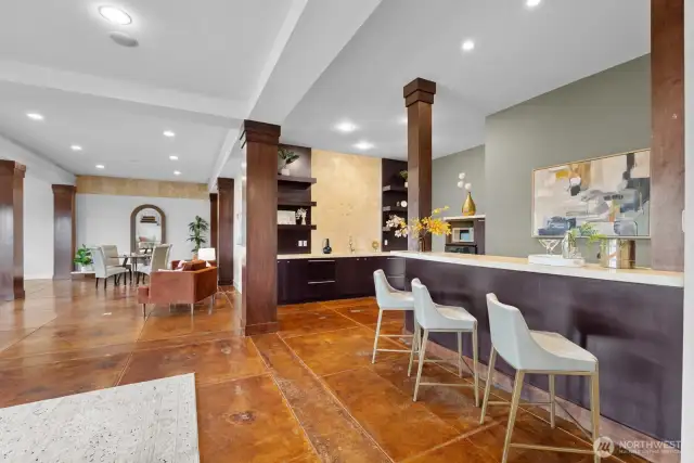 Bar in the Entertainment  Area