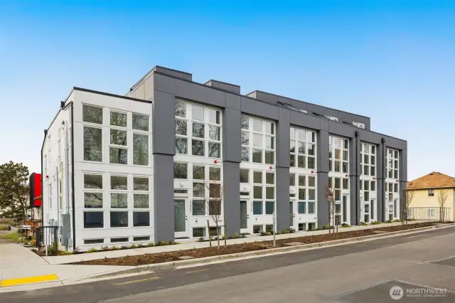 New townhomes across the street from SideOut Pickleball courts!