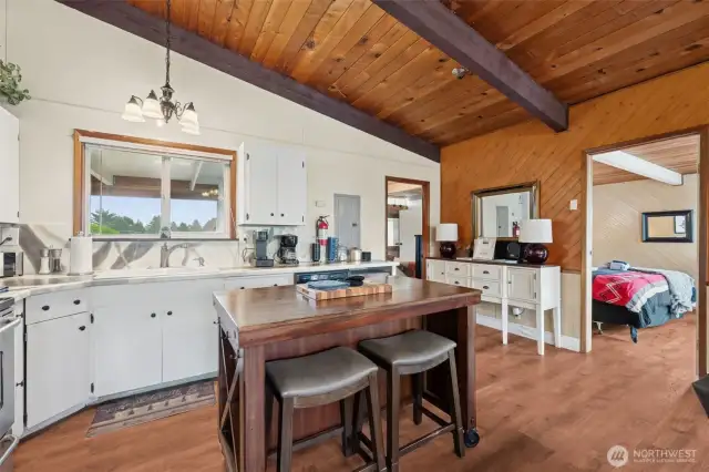2 Bedrooms off of main living/kitchen