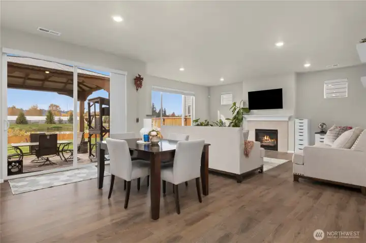 open living space designed for both entertaining and everyday living