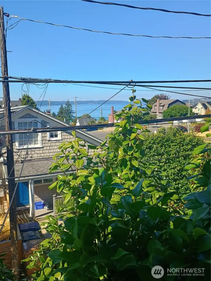 ensuite bath has a partial Sound view