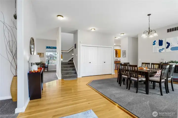 Look at the gorgeous hardwood floors in this home.