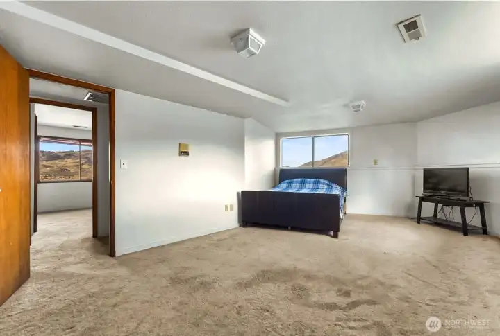 Guest Bedroom in daylight basement