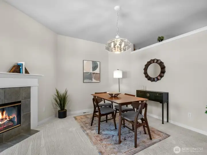 dining space has room for sideboard set, and more