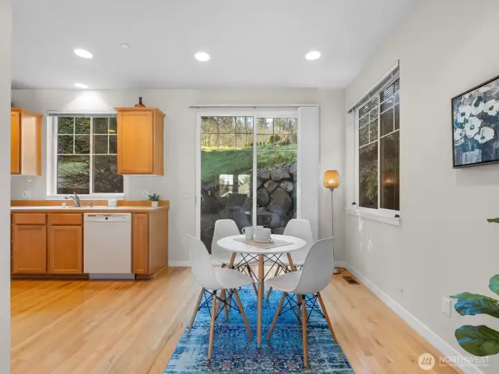 Entering the kitchen