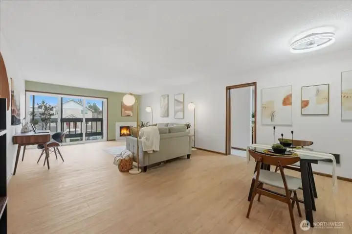 Notice the new floors