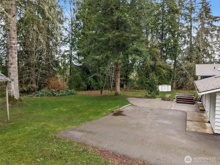 Expansive patio space ready for outdoor entertaining.