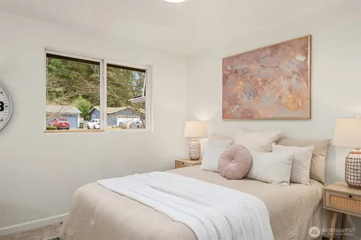 Bedroom #2 with brand new carpet