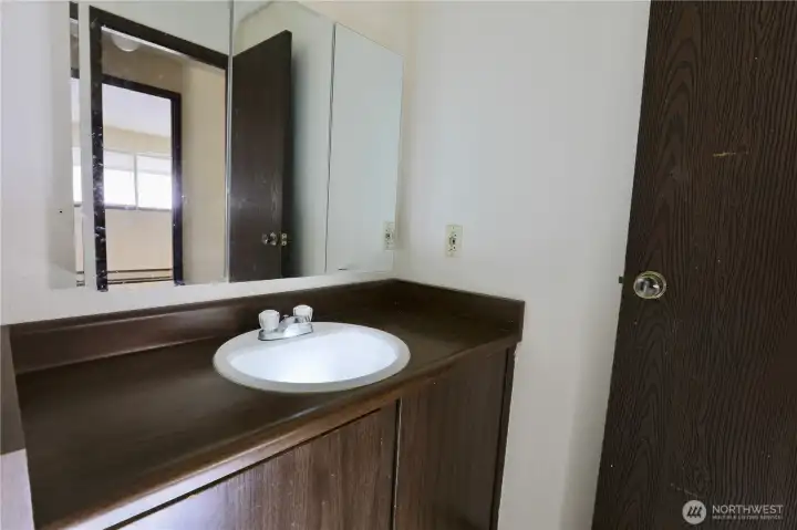 Bathroom sink cabinet