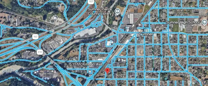 AERIAL VIEW OF PROEPERTY AND SURROUNDING SUMNER TOWN CENTER DEVELPOMENT AREA