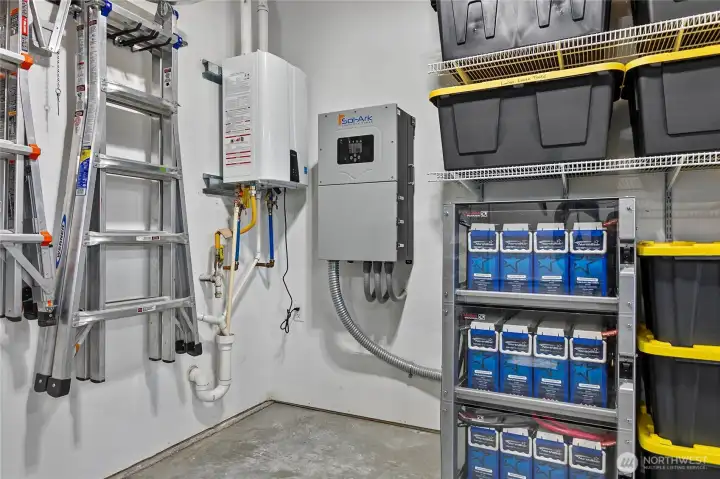 Solar battery storage system