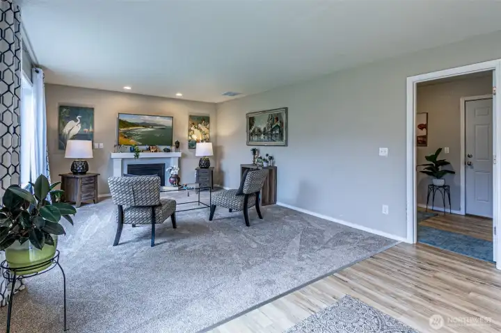 Utility room on main level for easy access
