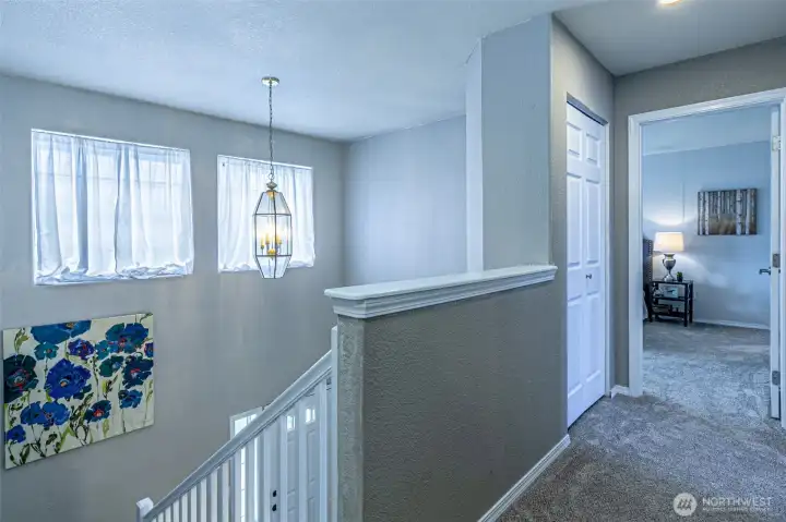 Upstairs landing above entry