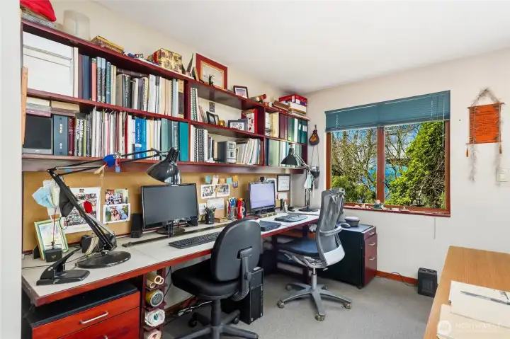 Artist studio has water view