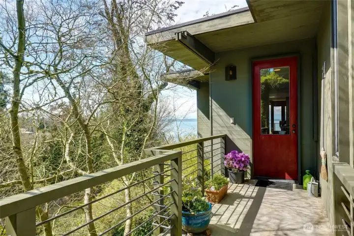 The view from the studios door