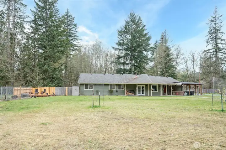 Expansive outdoor space perfect for recreation and entertaining.