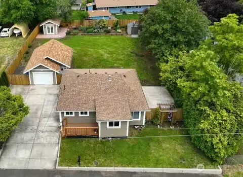 Quarter acre aerial photo.