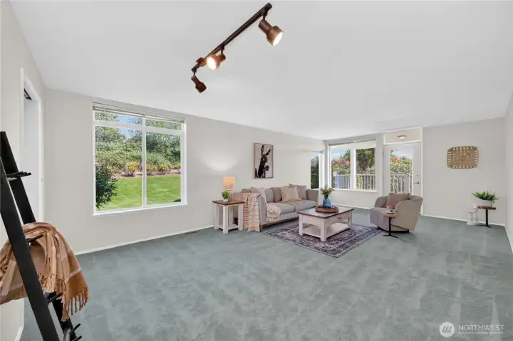 View of the Living Room from the Entry Way