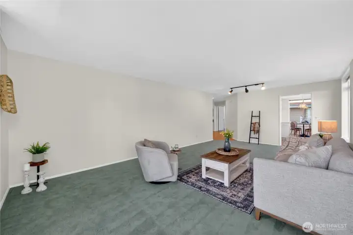 Door to Large Covered Patio off of Living Room