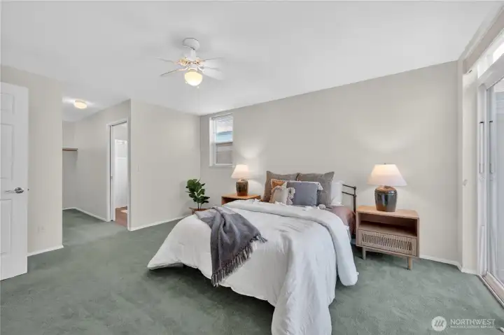 Open to Walk in Closet and Primary Bath