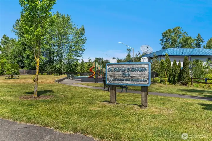 Short walk to the park with kids singing and baseball court