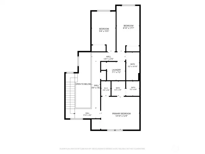 The 2nd floor features a primary bedroom and 2 more bedrooms plus a laundry room.