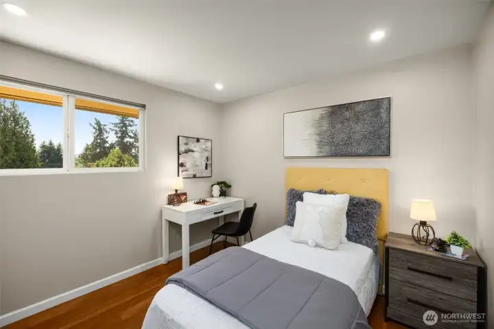 Spacious well lit second bedroom