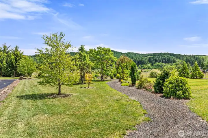 View of Garden walking paths. View of Garden walking paths.