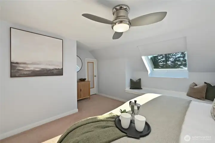 Top floor Primary bedroom.